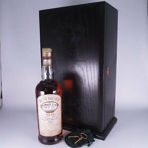 送料無料★ボウモア 38年 1957 カモメラベル ＊鍵 箱付 ※ 700ml 40.1% アイラ BOWMORE K19084の画像1