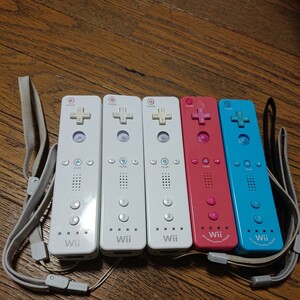 【動作未確認 ジャンク】 wii リモコン wiiリモコンモーションプラス 計5個