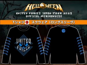 Lサイズ　新品未開封　Helloween ハロウィン　2023 武道館　ジャパンツアー　ロンTシャツ 　スクウェア ロングスリーブ　送料185円