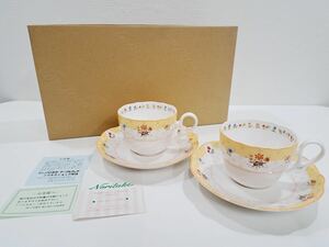 【K】Noritake ノリタケ トゥルーラブ ティー/コーヒー碗皿 ペアセットY6787/9438 カップ＆ソーサー【K】1114-012（8）