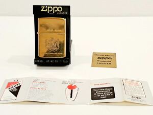 【K】 1円～ ZIPPO ジッポー SOLID BRASS KINGDOM OF HAWAII-COAT OF ARMS オイルライター 【K】1117-012（6）