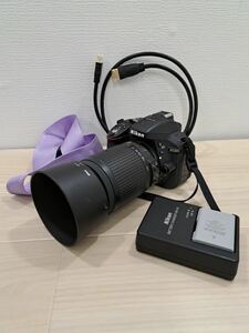 【K】1円～ Nikon ニコン デジタル一眼レフカメラ D5300 AF-S NIKKOR55-200mm 1:4-5,6G ED 【K】1119-012 (8)