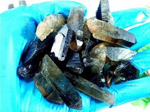 「在庫処分」チベット産天然モリオン(黒水晶）原石175C3-48C07W_画像4