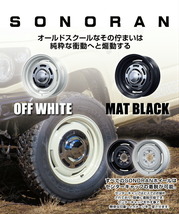 日産コンパクトカー フィアット500 SONORAN ソノーラ 15x6.0J 4H 8H 98/100 ET+32 マットブラック ホイール 5本セット モーターファーム_画像2