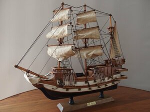 木製模型 帆船模型 SAN MATEO 全長約51cm×高さ約45cm★インテリア小物★置物★コレクション
