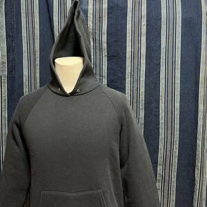 無地 90s fruit of the loom long sleeve sweat hoodie parker black solid usa アメリカ製 フーディ パーカー スウェット 90年代