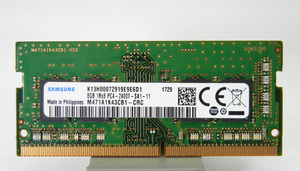 ★SAMSUNG ノートPC用メモリ DDR4 PC4-2400T 8GB 動確済