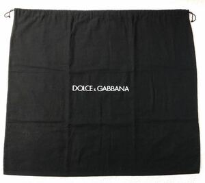 ドルチェ＆ガッバーナ「DOLCE&GABBANA」バッグ用保存袋（3098) 正規品 付属品 内袋 布袋 巾着袋 布製 68×59cm 特大サイズ ブラック 