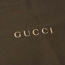 グッチ「GUCCI」小物用保存袋 旧型（3221) 正規品 付属品 内袋 布袋 巾着袋 布製 25×23cm ダークブラウン 小さめ_画像3