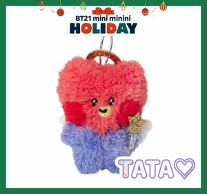 mini minini ホリデーオーナメントマスコット TATA ダウンBT21 クリスマス