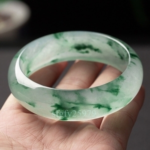 D386* new goods 52-53mm carefuly selected rare article Bill ma production natural .. lady's arm wheel bracele sphere vessel .. jade bangle length . genuine article amulet gift size selection possible 