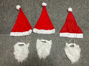 サンタクロース クリスマス　サンタ　サンタひげ　サンタ帽
