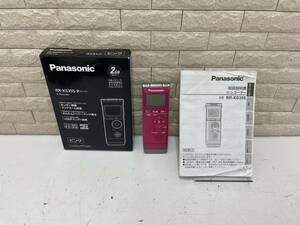 【M】Panasonic パナソニック ICレコーダー RR-XS355 PCM録音対応 デジタルボイスレコーダー ピンク