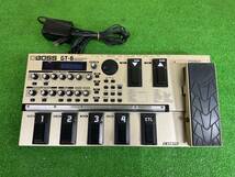 【s485】【中古品】 BOSS GT-6 ギター マルチエフェクター 音響機器 ゴールド 通電確認済み_画像1