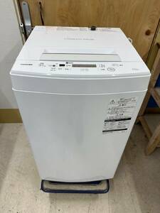 【s201】【中古品】 2019年製 TOSHIBA 東芝 全自動洗濯機 AW-45M7(W) 4.5kg ホワイト