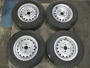 165/80R13 LT 90/88 MICHELIN 5部山程度 13x5J 4H/100 【4本セット】【個人宅発送不可商品】AGILIS3 ADバンより 商用車