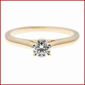 カルティエ 1895 ソリテール ダイヤモンド リング 指輪 K18PG ピンクゴールド #46 6号 0.23ct D-VVS1-EX 美品 新品仕上げ済みの画像3