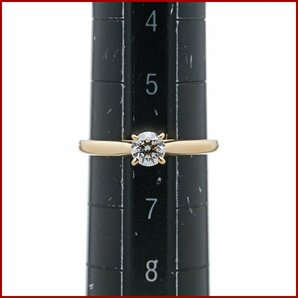 カルティエ 1895 ソリテール ダイヤモンド リング 指輪 K18PG ピンクゴールド #46 6号 0.23ct D-VVS1-EX 美品 新品仕上げ済みの画像6