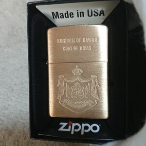 Zippo Solid Brass KINGDOM OF HAWAII 2011 未使用品