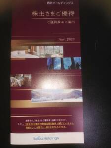 最新【送料無料・匿名配送】西武ホールディングス株主優待券 1000株以上 冊子1冊　共通割引券 10枚他