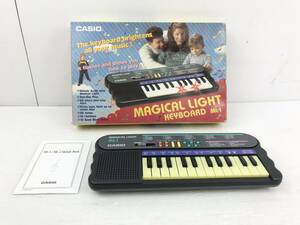 ピ/CASIO/MAGICAL LIGHT KEYBOARD/動作確認済/ML-1/ミニキーボード/鍵盤楽器/カシオ/ピ11.13-70 ST
