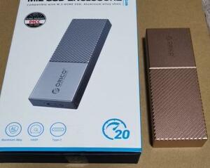 ORICO M.2 SSD 外付けケース USB3.2 Gen2x2 20Gbps NVMe対応 外付ハードディスクケース M207C3-G4