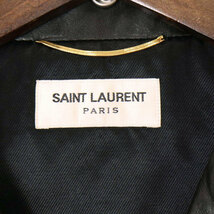 イヴサンローラン クラシック モーターサイクル ジャケット レディース ブラック YVES SAINT LAURENT 中古 【アパレル・小物】_画像7