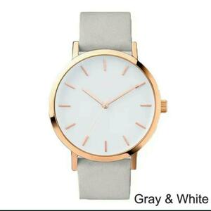 新品　腕時計　シンプル　ビジネス　プライベート　グレイ　55