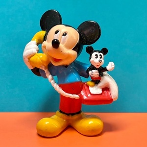 ミッキーマウス PVC フィギュア 電話持ち アプローズ Applause Disney Mickey Mouse toy ディズニー アメトイ トイ キャラクター おもちゃ