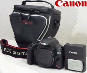 即決は送料無料 CANON EOS KISS X3ボディ デジタル一眼カメラ本体 充電池LP-E5 充電器LC-E5 AF・AEキャノン3816B001 おまけカメラケース