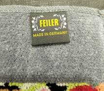 送料300円~新品FEILER花柄シュニール織ゲストタオル50cmグレー×ブラック ドイツ製GERMANY国内正規品フェイラー住商ブランドマネジメント_画像4