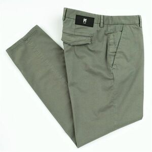 【新品未使用】PT Torino DENIM ピーティートリノ デニム◆PT05◆32◆JUNGLE アンクル◆グレー 小紋柄 スリム ストレッチ コットン パンツ