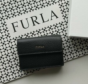 【新品】 FURLA BABYLON 三つ折り財布 　ブラック　コンパクト