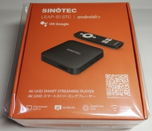 【匿名配送】未開封 映像機器 4K UHDスマートストリーミングプレーヤー SINOTEC LEAP-S1 STC ACアダプター付 HDMIケーブル付 保証書なし