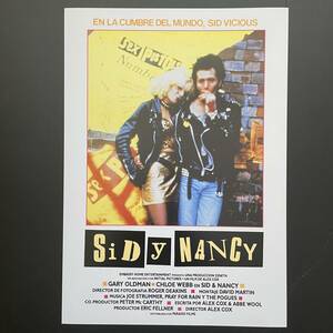 スペイン版ポスター『シド・アンド・ナンシー』☆Sid And Nancy（1986）レアムービーポスター★セックス・ピストルズ/Sex Pistols