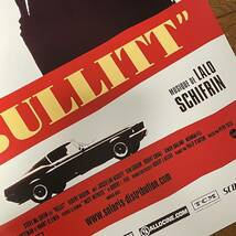 フランス版ポスター★映画 『ブリット』（Bullitt）2006年復刻★スティーブ・マックイーン/マスタングGT390/ダッジ・チャージャー_画像6