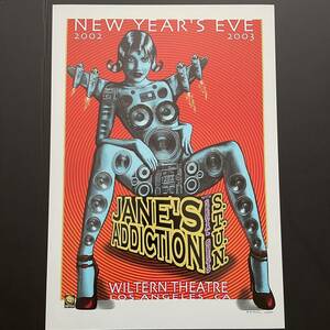  poster *je-nz* Adi comb .n(Jane's Addiction)2003 concert poster * Alterna tib/RHCP/EMEK