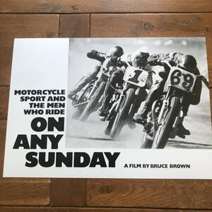  poster *s tea b* McQueen [. light. rider ] (On Any Sunday) rare poster #4*Bell500TX/ dirt truck / motocross 