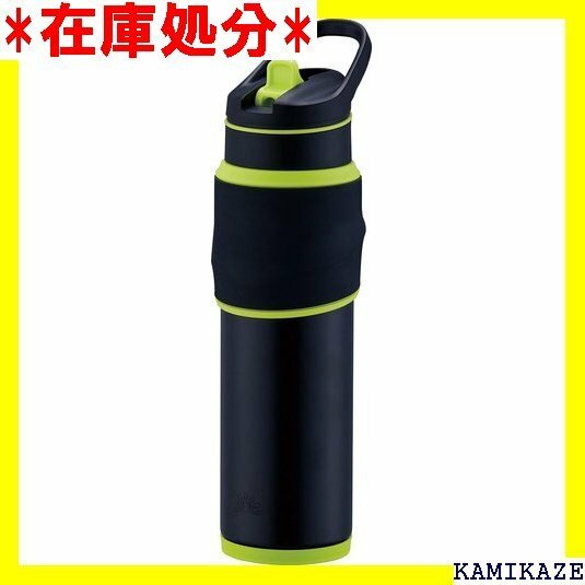 ☆新品 ピーコック 水筒 ストロー ゲーミングボトル 保冷 ゲーム用 ボトル グリーンブラック AKX-R65 GB 2034