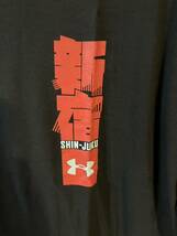 アンダーアーマー Tシャツ M 新宿 ヒートギア グランド オープニング 記念 ブラック_画像3