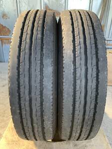 送料込み 185/85R16 YOKOHAMA LT151R 7mm 23年製 中古 LTタイヤ 2本