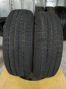 送料込み 185/60R15 BRIDGESTONE VRX2 6mm 21年製 中古 スタッドレスタイヤ 2本