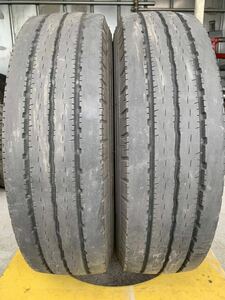 送料込み 205/75R16 YOKOHAMA LT151R 4~5mm 23年製 中古 トラックタイヤ 2本