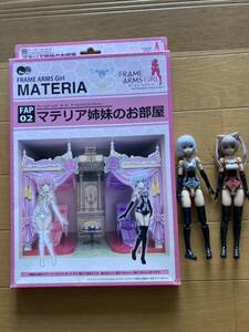 コトブキヤ　フレームアームズ2体（中古）+マテリア姉妹のお部屋（未開封品）