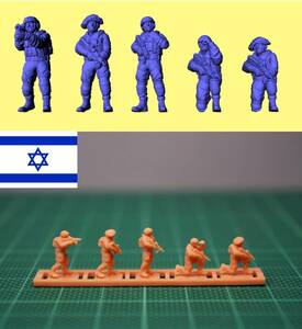 1/144 Israel (IDF) Soldiers in action (fine detail) Resin Kit