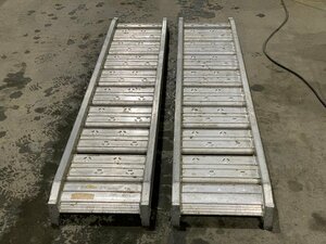  Wakayama city agriculture machine speciality shop * tab type day light aluminium bridge withstand load 0.8t/ collection 1,800mm width 36cm 08-CA6-30W foot board ladder 2 pcs set 6 shaku 1.8m