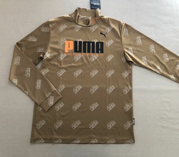 送料無料◆新品◆プーマ ゴルフ AOP 長袖 モックネックシャツ◆(XL)◆539369-03◆PUMA GOLF