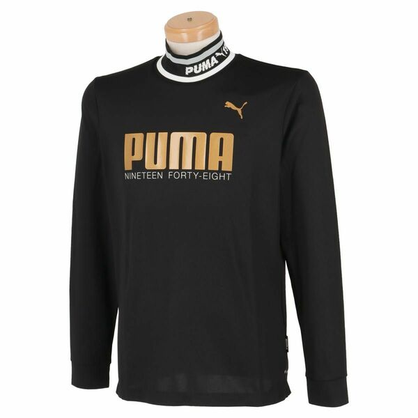 送料無料◆新品◆PUMA GOLF リブカラー モックネック 長袖シャツ◆(XL)◆539365-01◆プーマ ゴルフ