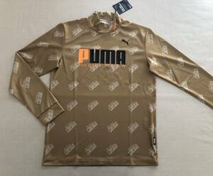 送料無料◆新品◆プーマ ゴルフ AOP 長袖 モックネックシャツ◆(M)◆539369-03◆PUMA GOLF