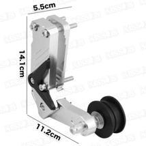 バイク オートバイ ドライブチェーン オート テンショナー アルミ合金 アジャスター 自動調整 汎用 (シルバー)_画像5